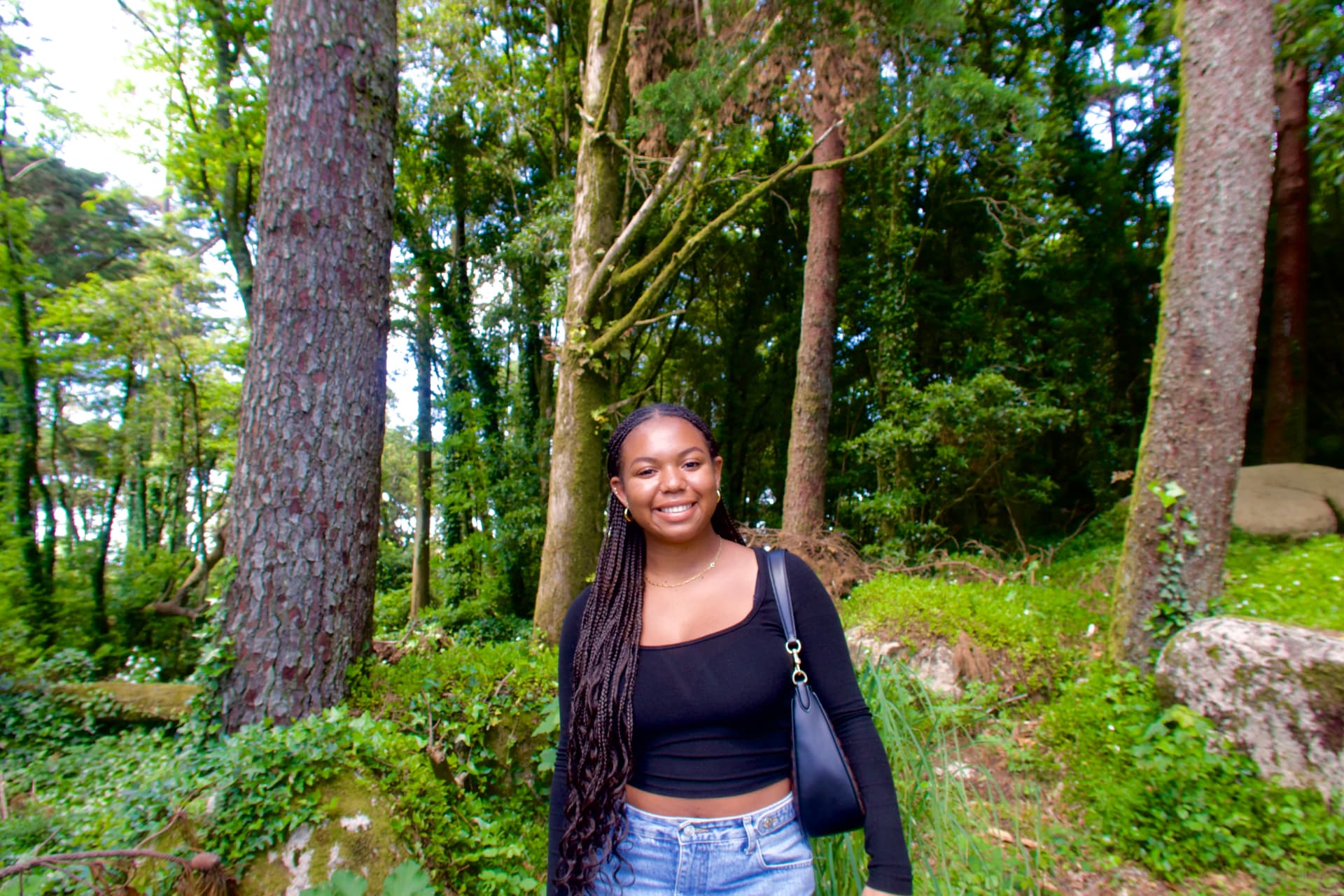 Dyana in a forest in Ireland